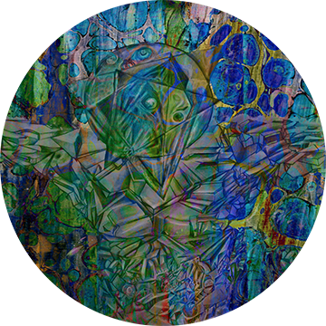 A high resolution painting of a hand holding animals